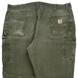 Carhartt Double Knee Carpenter Pants - 40W 31L Green Cotton