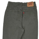 Levis 512 Slim Fit Jeans - 28W UK 8 Grey Cotton