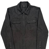 Oakley Full Zip Shirt - Large Gray Cotton Blend