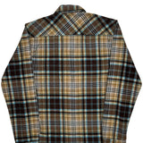 Quiksilver Checked Flannel Shirt - Small Beige Cotton