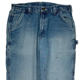 Carhartt Double Knee Carpenter Pants - 32W 30L Blue Cotton