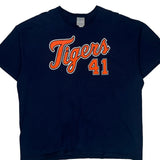 Tigers Majestic T-Shirt - 2XL Navy Cotton