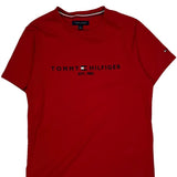 Tommy Hilfiger T-Shirt - Medium Red Cotton