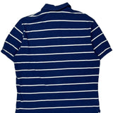 Polo By Ralph Lauren Striped Polo Shirt - Large Blue Cotton
