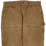 Carhartt Double Knee Carpenter Trousers - 36W 32L Brown Cotton