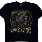 Dragon Wild Single Stitch T-Shirt - XL Black Cotton