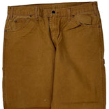 Dickies Carpenter Pants - 36W 30L Brown Cotton