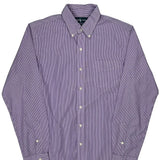Ralph Lauren Striped Shirt - Medium Purple Cotton