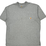 Carhartt T-Shirt - Large Gray Cotton