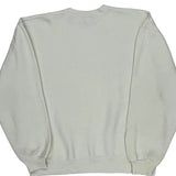 Made In USA Russell Athletic College Sweatshirt - Large White Cotton