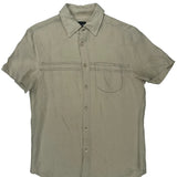 Armani Exchange Short Sleeve Shirt - Small Beige Linen
