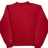Boston U. Champion College Sweatshirt - Large Red Cotton