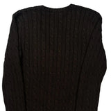 Ralph Lauren Sport Cable Knit Sweater - Medium Brown Cotton