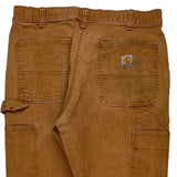 Carhartt Carpenter Trousers - 34W 32L Brown Cotton