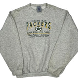 Green Bay Packers Logo Athletics Football Sweatshirt - XL Gray Cotton Blend