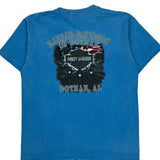 Dothan, Al Harley Davidson Graphic T-Shirt - Medium Blue Cotton