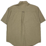 Gant Checked Short Sleeve Shirt - XL Beige Cotton