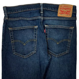 Levis Slim Fit Jeans - 33W 30L Dark Wash Cotton