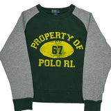 Age 8 Polo By Ralph Lauren College Sweatshirt - Small Gray Cotton