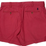 Polo By Ralph Lauren Chino Shorts - 37W 6L Red Cotton