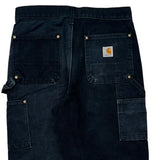 Made In USA Carhartt Double Knee Carpenter Pants - 29W 31L Dark Wash Cotton