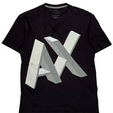 Armani Exchange T-Shirt - Medium Black Cotton
