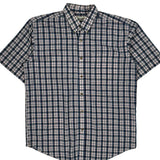 Wrangler Checked Short Sleeve Shirt - Large Red Cotton