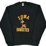 Made In USA Russell Athletic Iowa Hawkeyes Sweatshirt - Large Black Cotton