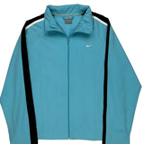 Nike Track Jacket - Medium Blue Polyester