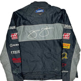 Jimmie Johnson Chase Authentics Nascar Leather Jacket - 2XL Blue Leather