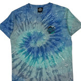 Age 11-12 Santa Cruz Tie-Dye T-Shirt - Medium Blue Cotton