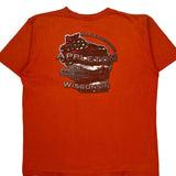 Appleton Wisconsin Harley Davidson Graphic T-Shirt - XL Orange Cotton