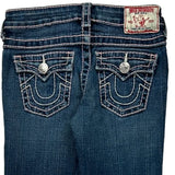 Age 7=8 True Religion Skinny Jeans - 24W 24L Blue Cotton