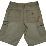Carhartt Carpenter Shorts - 32W 12L Khaki Cotton