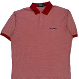 Polo By Ralph Lauren Striped Polo Shirt - XL Red Cotton