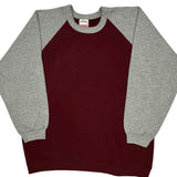 Blank Wilson Sweatshirt - Large Burgundy Cotton Blend