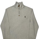 Polo By Ralph Lauren 1/4 Zip - Medium Gray Cotton