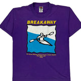 Fruit Of The Loom Graphic T-Shirt - Large Purple Cotton Blend