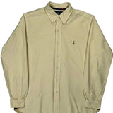 Ralph Lauren Shirt - Large Yellow Cotton