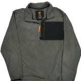 Timberland 1/4 Zip Fleece - XL Gray Polyester