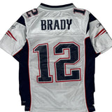 Age 8 Reebok Patriots Football Jersey - Small White Polyester