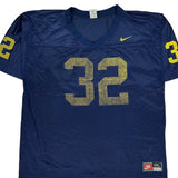 Made In USA Nike Football Football Jersey - 2XL Blue Polyester