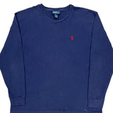 Polo By Ralph Lauren Long Sleeve T-Shirt - Large Blue Cotton