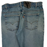 Made In USA Levis Orange Tab Jeans - 35W 29L Blue Cotton