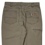 Carhartt Carpenter Trousers - 34W 34L Khaki Cotton