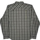 Levis Checked Shirt - Large Gray Cotton