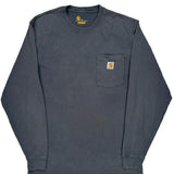 Carhartt Long Sleeve T-Shirt - Medium Gray Cotton