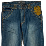 Royalty Culture Hip Hop Jeans - 36W 31L Blue Denim