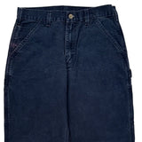 Carhartt Double Knee Carpenter Pants - 30W 30L Dark Wash Cotton