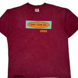Matthew 5:16 Oneita Single Stitch T-Shirt - XL Burgundy Cotton